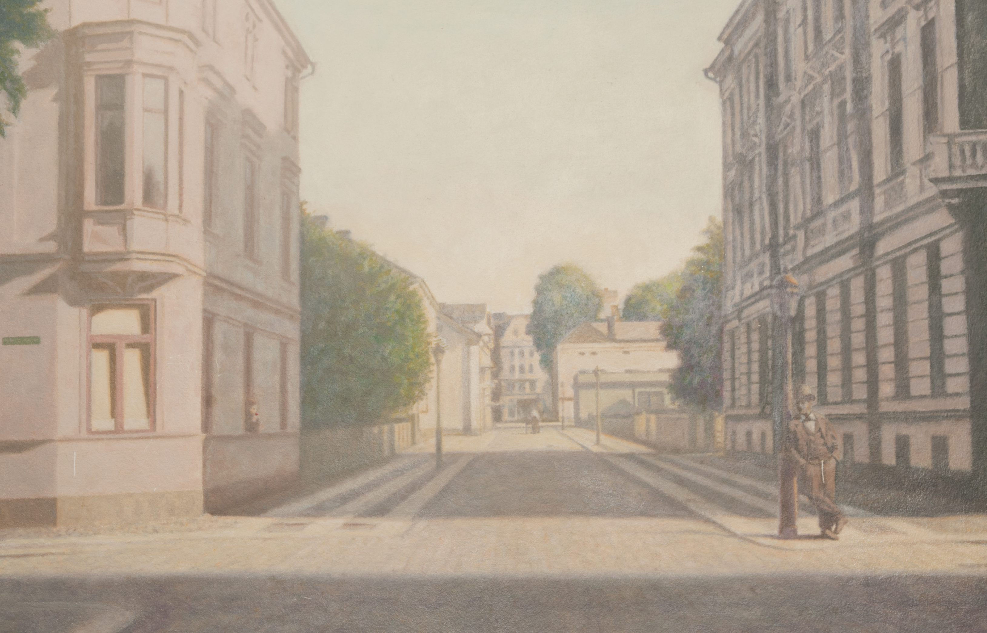 Kungsgatan - Platensgatan mot Stora Torget (1900) - Klicka för att byta till perspektivbild.
